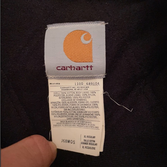 Olive Green Vintage Carhartt Hooded Work Jacket - Picture 3 of 9
